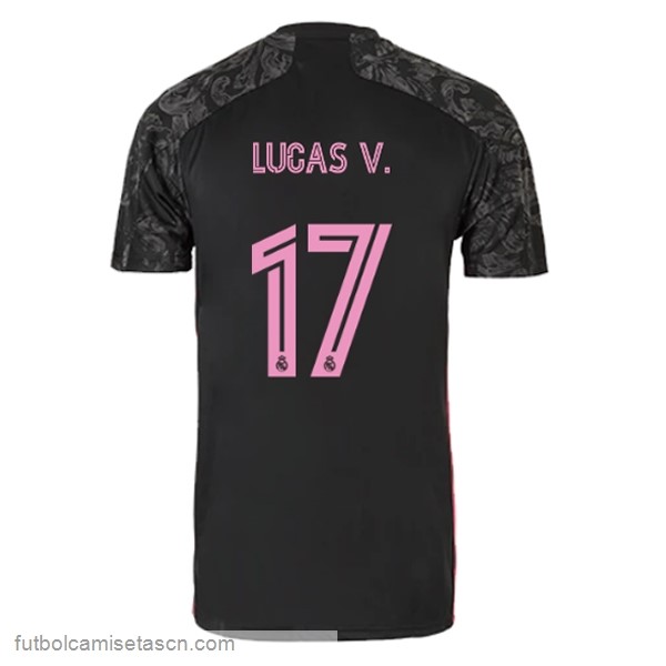 Camiseta Real Madrid 3ª NO.17 Lucas V. 2020/21 Negro